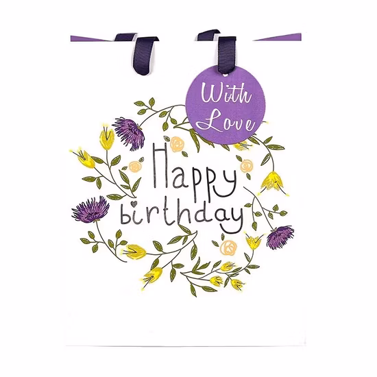 Encre fluorescente spéciale de haute qualité, sac en papier en carton blanc pour animaux de la vie sauvage, sac en papier d'emballage de produit